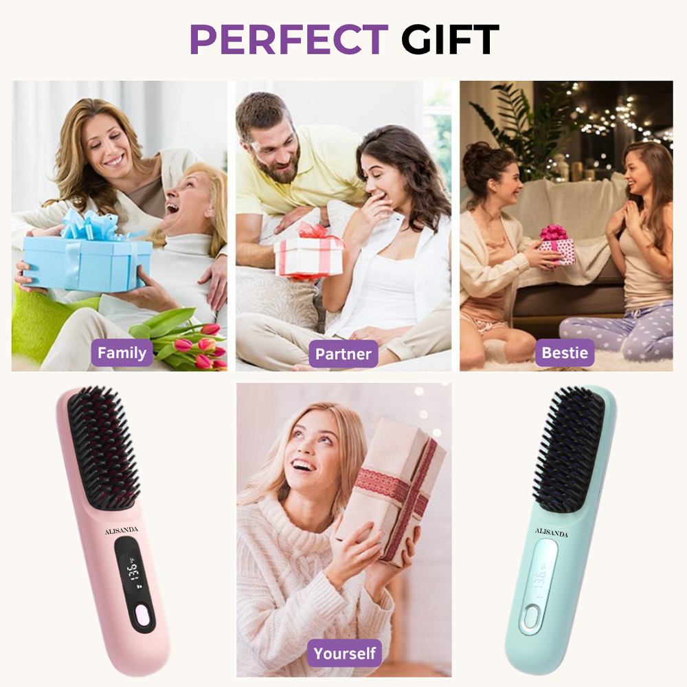 🔥 Hot Sale: Buy 2, Get an EXTRA Discount!✨Alisanda™ IntelliBrush Hair Straightener
