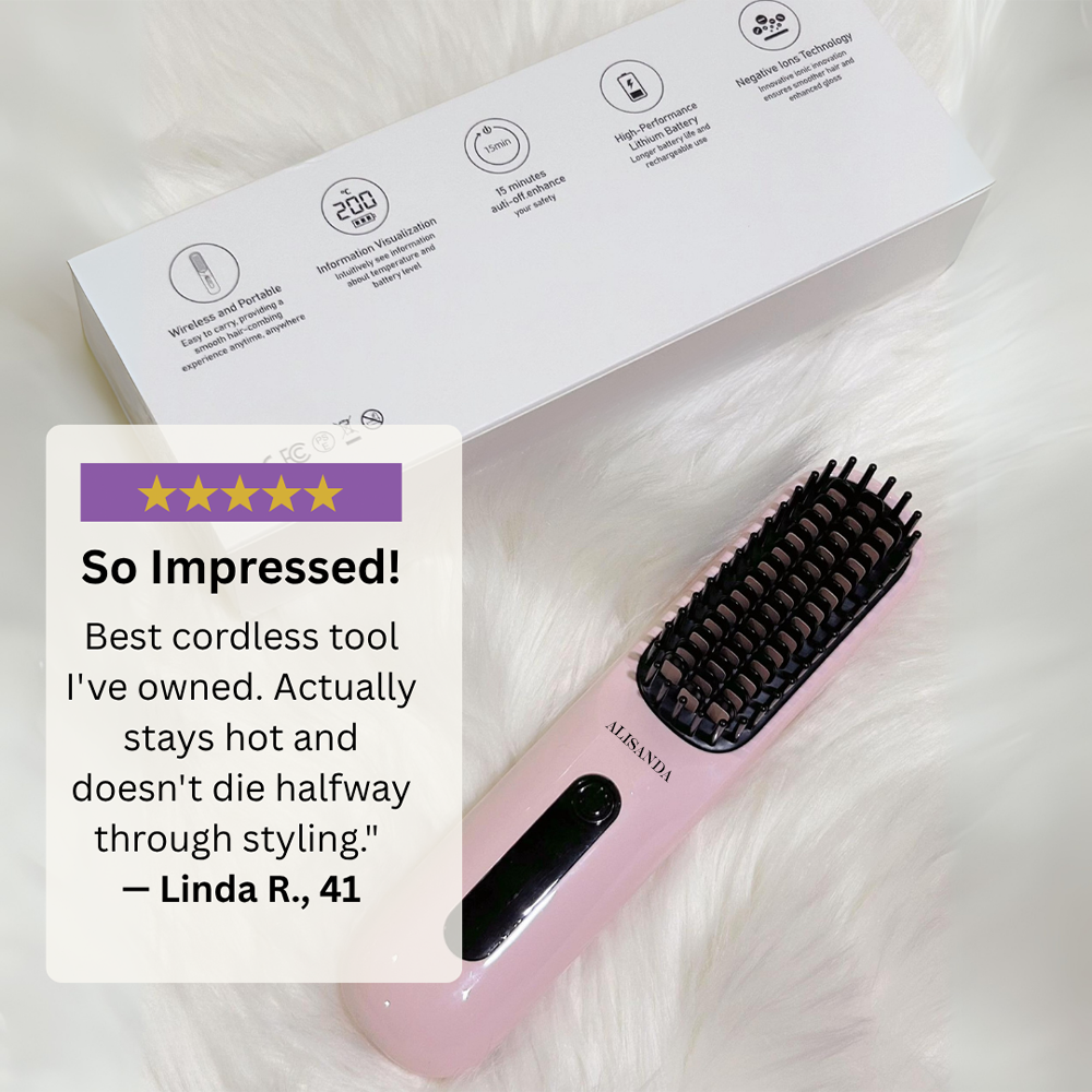 🔥 Hot Sale: Buy 2, Get an EXTRA Discount!✨Alisanda™ IntelliBrush Hair Straightener