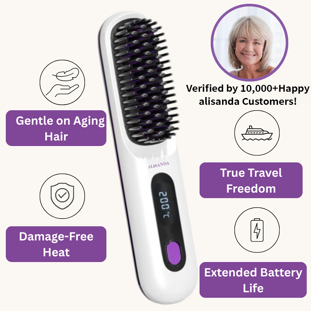 🔥 Hot Sale: Buy 2, Get an EXTRA Discount!✨Alisanda™ IntelliBrush Hair Straightener