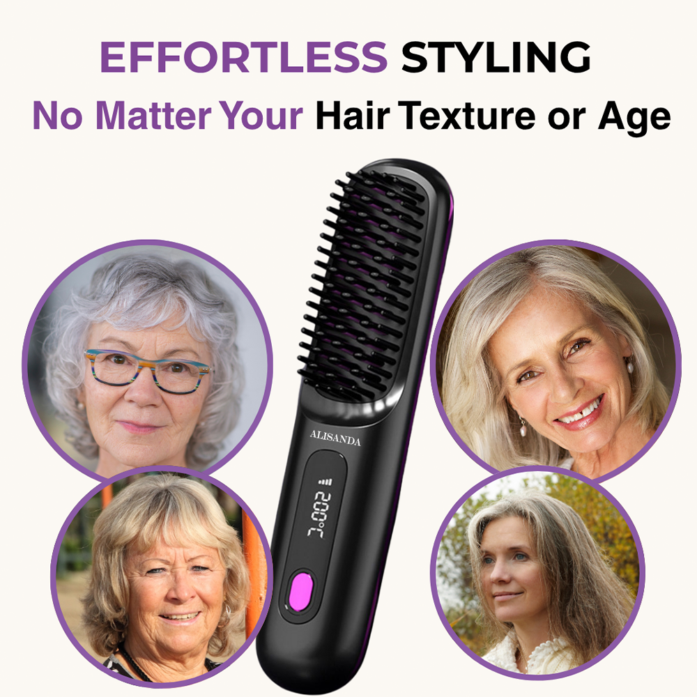 🔥 Hot Sale: Buy 2, Get an EXTRA Discount!✨Alisanda™ IntelliBrush Hair Straightener
