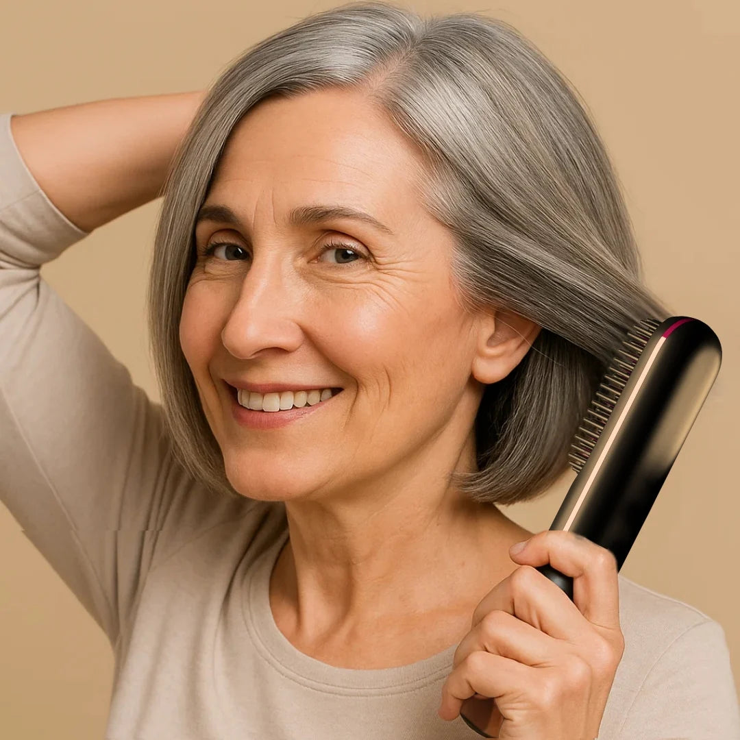 🔥 Hot Sale: Buy 2, Get an EXTRA Discount!✨Alisanda™ IntelliBrush Hair Straightener