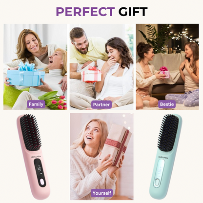 🔥 Hot Sale: Buy 2, Get an EXTRA Discount!✨Alisanda™ IntelliBrush Hair Straightener