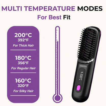 🔥 Hot Sale: Buy 2, Get an EXTRA Discount!✨Alisanda™ IntelliBrush Hair Straightener