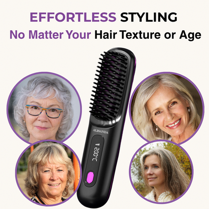 🔥 Hot Sale: Buy 2, Get an EXTRA Discount!✨Alisanda™ IntelliBrush Hair Straightener